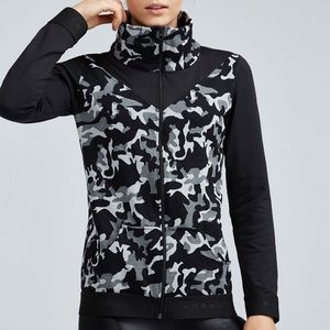 Koral Black White Grey Camo Jacket Small